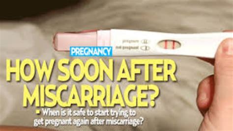 how to fall pregnant after a miscarriage
